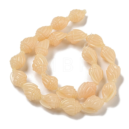 Synthetic Coral Carved Beads Strands CORA-I023-07A-1