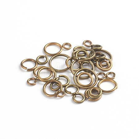 Brass Open Jump Rings KK-JQ0001-01AB-1