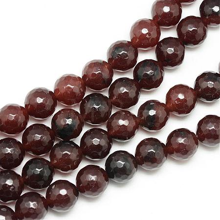 Natural White Jade Bead Strands G-R346-8mm-19-1