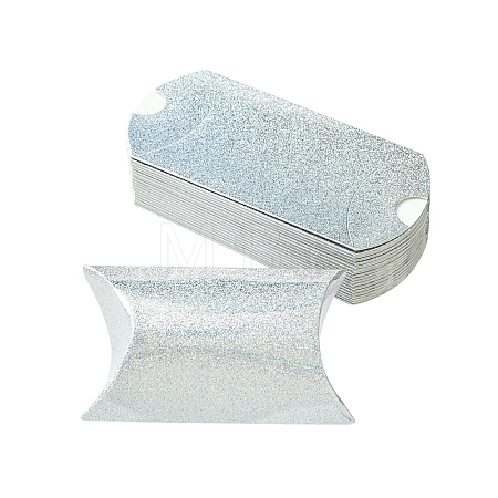 20Pcs Laser Cardboard Paper Pillow Candy Packing Boxes CON-YW0001-94C-1