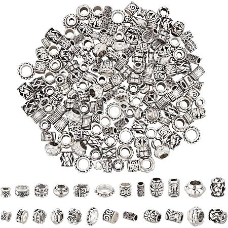 180Pcs 12 Style Tibetan Style Alloy Beads FIND-NB0002-86-1
