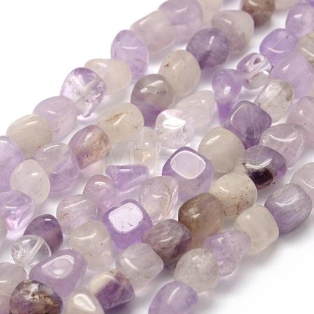 Natural Lavender Amethyst  Beads Strands G-F464-12-1