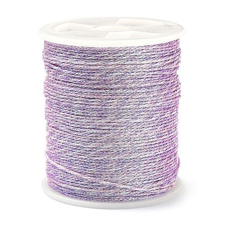 17M Rainbow Color Polyester Sewing Metallic Thread OCOR-E026-08D-1