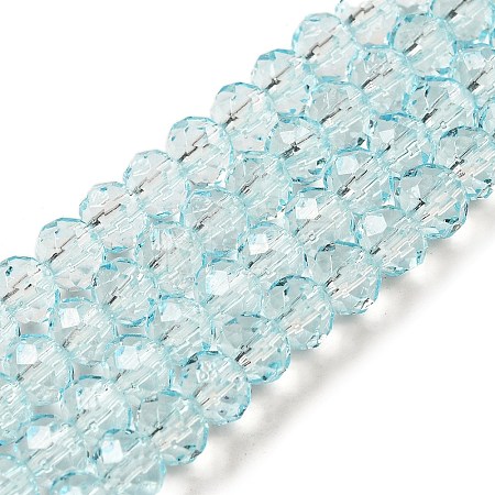 Transparent Baking Paint Glass Beads X1-DGLA-A034-T6mm-D06-1