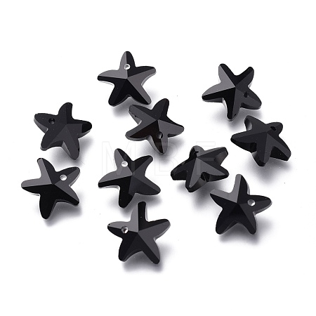 Faceted Glass Charms GLAA-H101-A-09-1