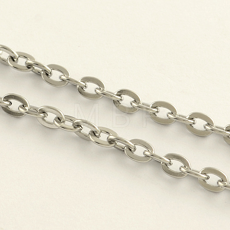 Tarnish Resistant 304 Stainless Steel Cable Chains CHS-R008-14-1