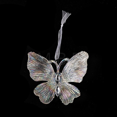 Christmas Transparent Acrylic Big Pendant Decorations HJEW-F017-06-1