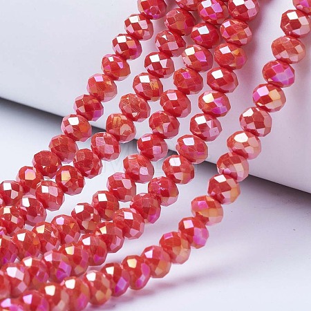 Electroplate Glass Beads Strands LS-EGLA-A034-P4mm-B06-1