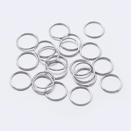 925 Sterling Silver Soldered Closed Jump Rings STER-F036-03P-0.9x5-1