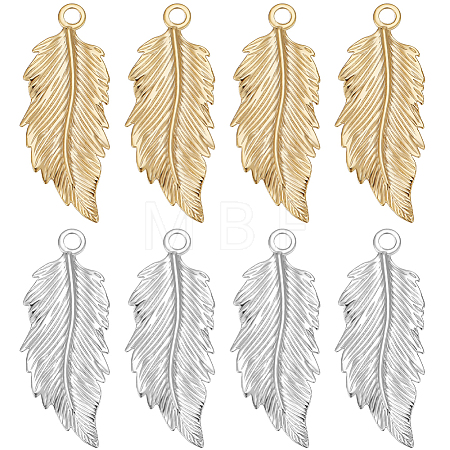 20Pcs 2 Colors Brass Pendants KK-BBC0011-26-1