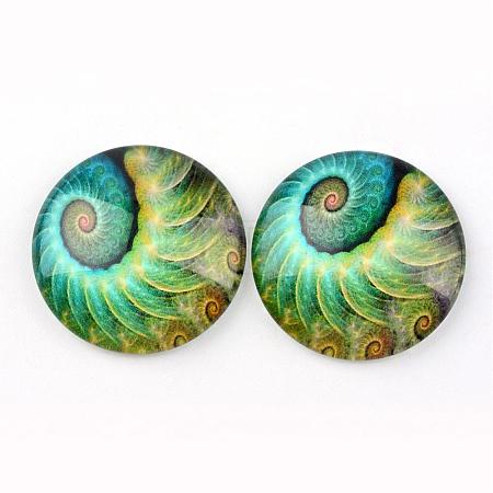 Glass Cabochons for DIY Projects GGLA-L020-25mm-59-1