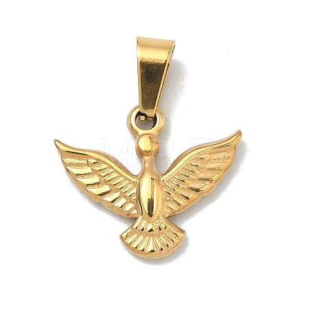 304 Stainless Steel Pendants STAS-F336-01A-G-1