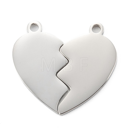 Non-Tarnish 304 Stainless Steel Split Pendants STAS-G251-07A-P-1