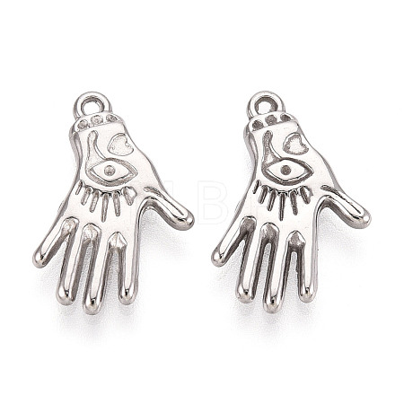 304 Stainless Steel Pendants STAS-N114-49P-1