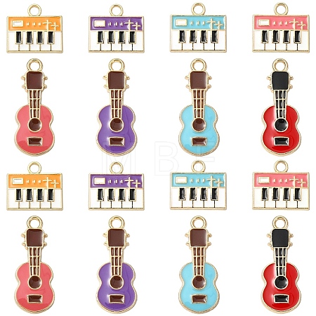 20Pcs 2 Styles Eco-Friendly Zinc Alloy Pendants ENAM-YW0008-29-1