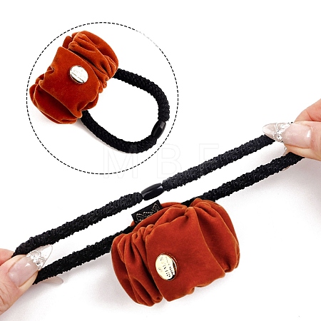 Polyester Elastic Hair Accessories AJEW-Z049-05A-1