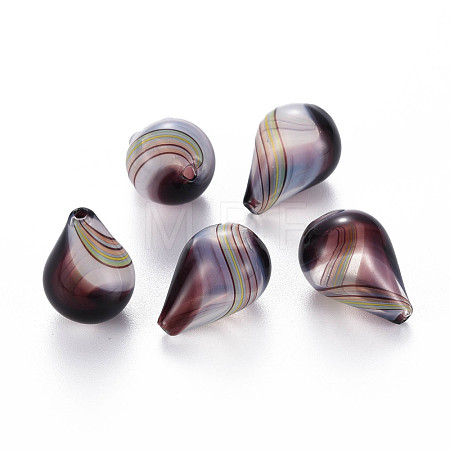 Transparent Handmade Blown Glass Globe Beads GLAA-T012-03-1