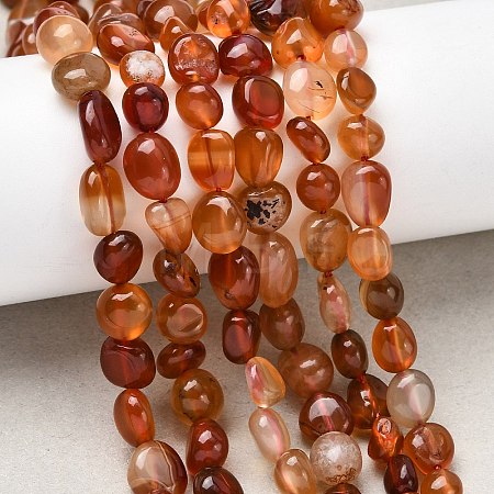 Natural Red Agate Beads Strands G-B161-A01-1