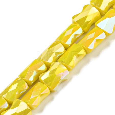 AB Color Plated Glass Beads Strands EGLA-P051-06B-B03-1