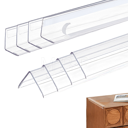 Plastic Self-adhesive Wall Corner Protector LS-AJEW-WH0606-90A-1