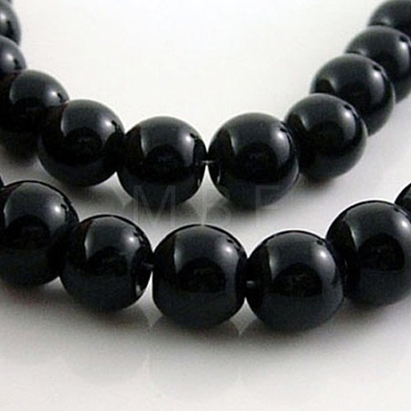 Glass Beads Strands X-GR6mm27Y-1