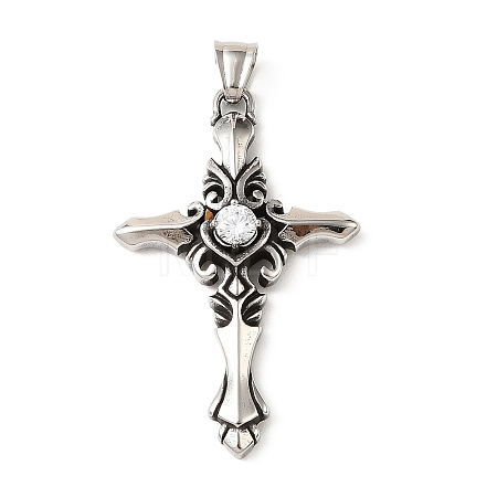Easter 304 Stainless Steel Pendants STAS-F363-02A-AS01-1