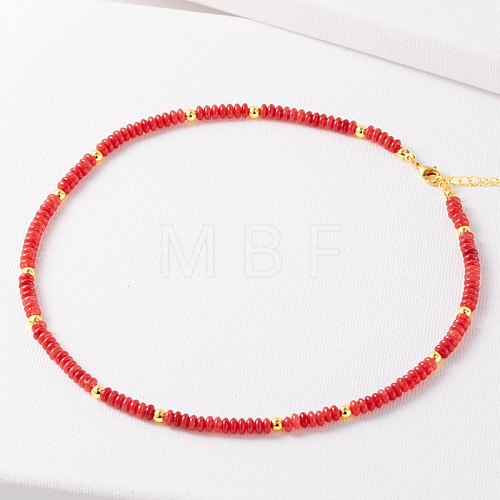 Simple Design Natural Carnelian Beaded Necklaces for Women JH7309-11-1