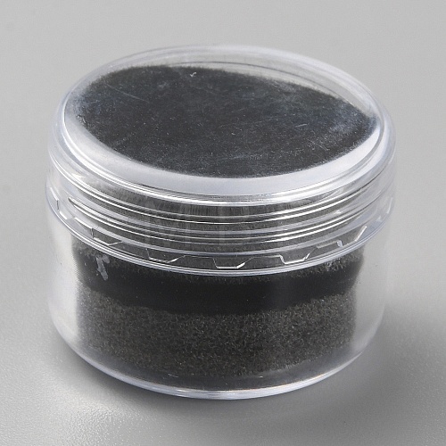 Round Transparent Plastic Loose Diamond Storage Boxes with Screw Lid and Sponge Inside CON-WH0088-48A-02-1