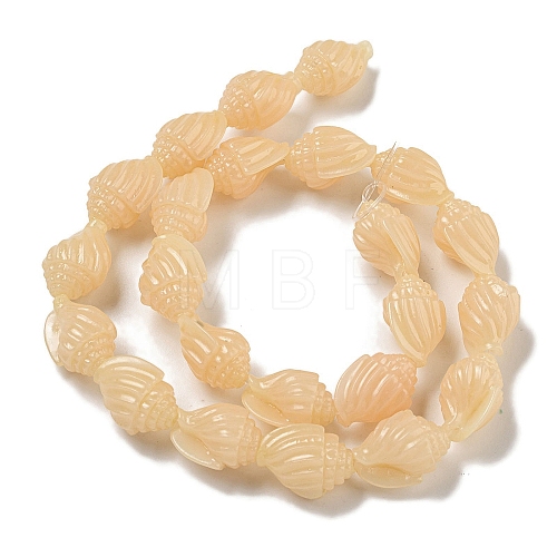 Synthetic Coral Carved Beads Strands CORA-I023-07A-1