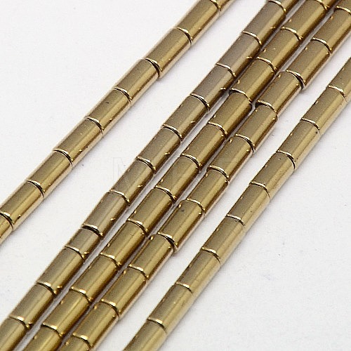 Electroplate Non-magnetic Synthetic Hematite Beads Strands G-J162-B-01-1