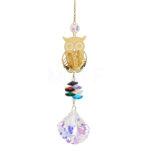 Hollow Alloy Hanging Ornaments HJEW-Q012-07E-1