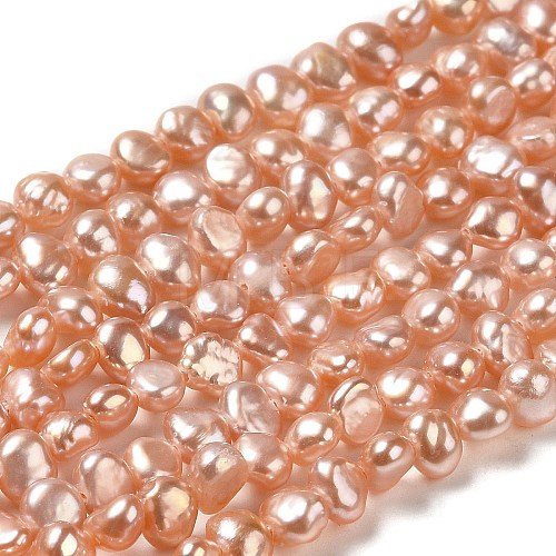 Natural Cultured Freshwater Pearl Beads Strands PEAR-E017-35-1