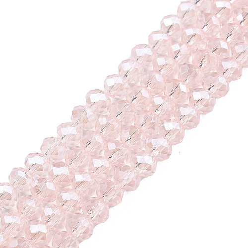 Electroplate Glass Beads Strands EGLA-A034-T8mm-A03-1