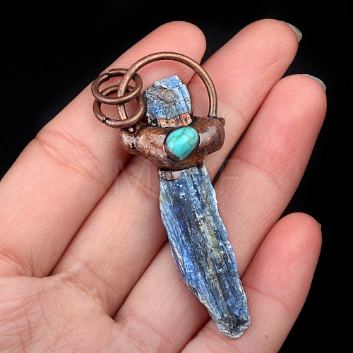 Kyanite with Metal Pendants PW-WG46EB9-04-1