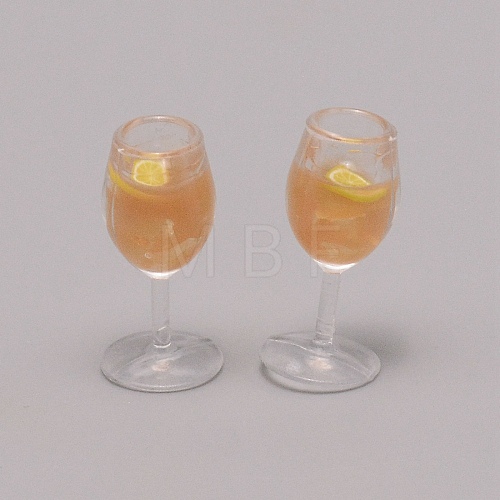 Resin Miniature Mini Dollhouse Goblet Simulation Food DJEW-WH0034-15F-1