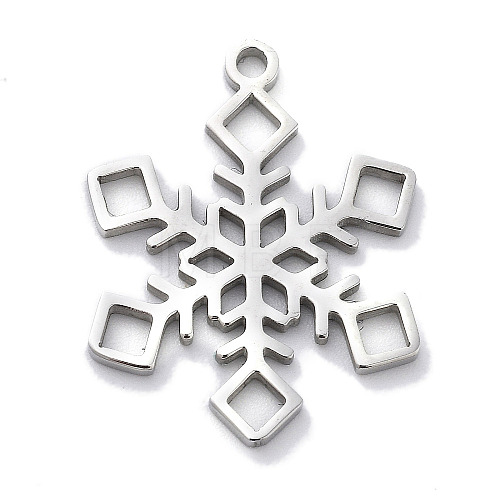 Christmas Theme Anti-Tarnish 304 Stainless Steel Pendants STAS-R003-04P-04-1