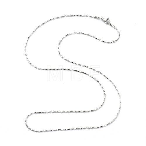 304 Stainless Steel Coreana Chain Necklaces NJEW-I248-20P-1