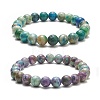 Natural Calcite Beaded Stretch Bracelet Sets BJEW-JB09201-1