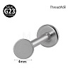 G23 Titanium 17 Gauge Threadless Labrets WGEEA58-06-2