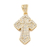 Brass Micro Pave Cubic Zirconia Pendants KK-S510-48G-02-1