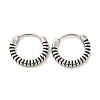 316 Surgical Stainless Steel Hoop Earrings EJEW-D096-09N-AS-1