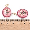 Printed Opaque Acrylic Pendants LS-SACR-P036-01H-G-3