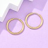 Ion Plating(IP) 304 Stainless Steel Huggie Hoop Earrings EJEW-F111A-20mm-G-5