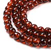 Spray Painted Crackle Glass Beads Strands CCG-Q001-4mm-16-3