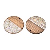 Epoxy Resin & Walnut Wood Pendants RESI-T057-10B-2