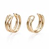 Brass Cuff Earrings EJEW-Q764-040-4