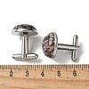 304 Stainless Steel Cuff Buttons G-C185-02P-40-3