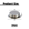 24Pcs High Carbon Chromium Bearing Steel Spin Axis DIY-FH0011-17P-2