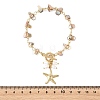 Summer Beach 304 Stainless Steel Starfish Charm OT Bracelets BJEW-JB14373-01-4