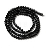 Natural Black Spinel Beads Strands G-D470-11-2